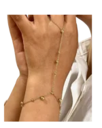 Βραχιόλι-δαχτυλίδι slave bracelet ethnic boho απο ανοξείδωτο ατσάλι - Image 3