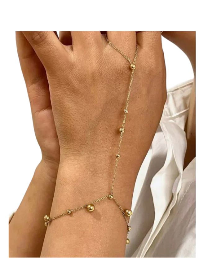 Βραχιόλι-δαχτυλίδι slave bracelet ethnic boho απο ανοξείδωτο ατσάλι - Image 3