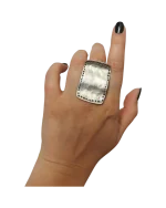 Δαχτυλίδι χειροποίητο επάργυρο boho - Image 2