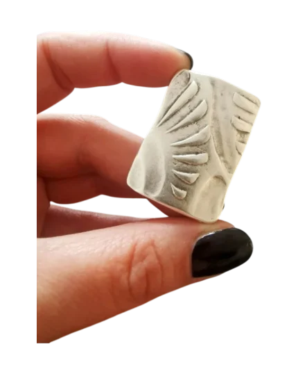 Δαχτυλίδι χειροποίητο επάργυρο boho