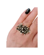 Δαχτυλίδι χειροποίητο επάργυρο boho - Image 2