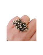 Δαχτυλίδι χειροποίητο επάργυρο boho - Image 3