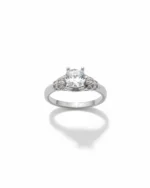 Δαχτυλίδι ασημένιο με ζιρκόν μονόπετρο