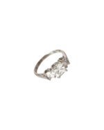 Δαχτυλίδι ασημένιο με ζιρκόν vintage - Image 3