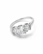 Δαχτυλίδι ασημένιο με ζιρκόν vintage - Image 2