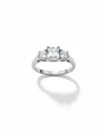 Δαχτυλίδι ασημένιο με ζιρκόν vintage