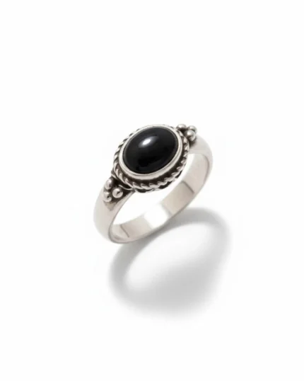 Δαχτυλίδι ασημένιο με όνυχα vintage