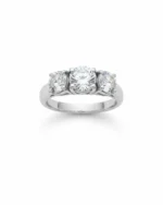 Δαχτυλίδι ασημένιο με ζιρκόν vintage