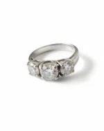 Δαχτυλίδι ασημένιο με ζιρκόν vintage - Image 2