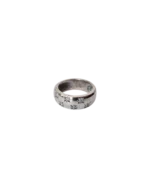 Δαχτυλίδι ασημένιο με ζιρκόν "αστεράκια" vintage - Image 4