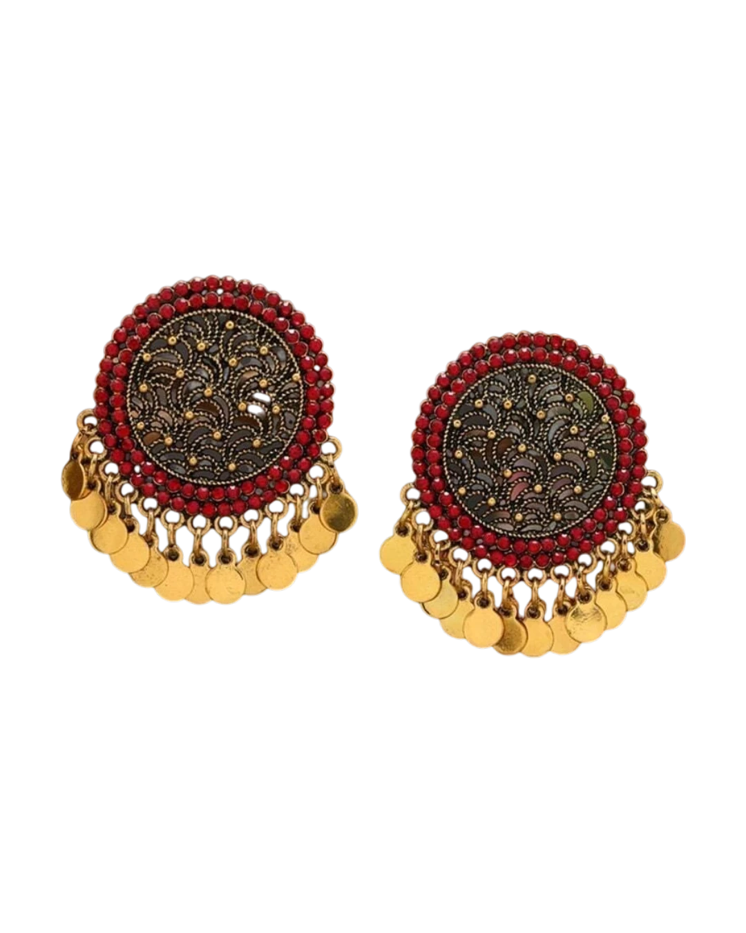an.22577 Σκουλαρίκια ethnic boho indian style - Image 1