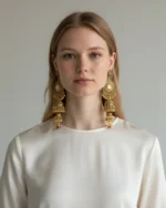 Σκουλαρίκια ethnic boho Indian style - Image 3