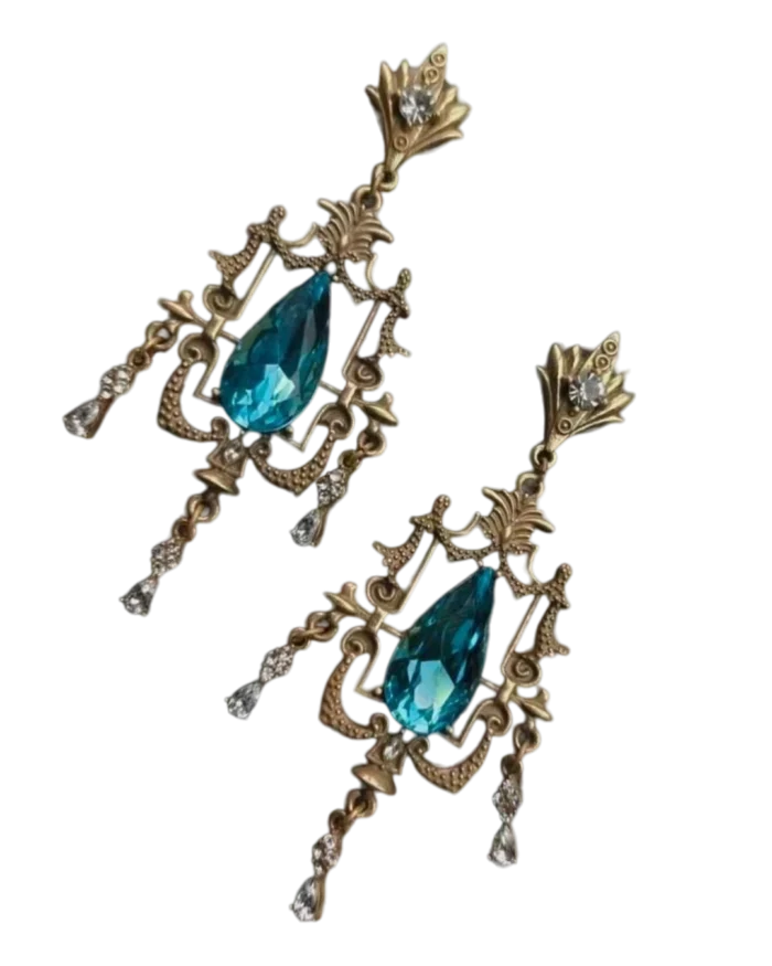 Σκουλαρίκια bronze vintage style - Image 2