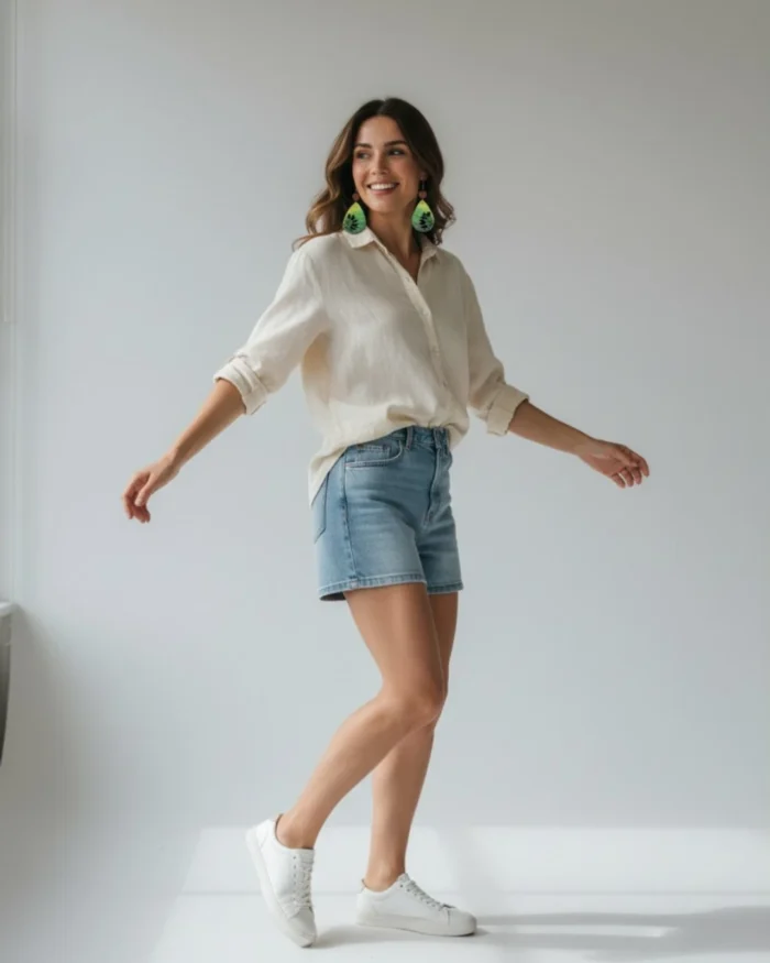 Σκουλαρίκια ξύλινα boho - Image 3