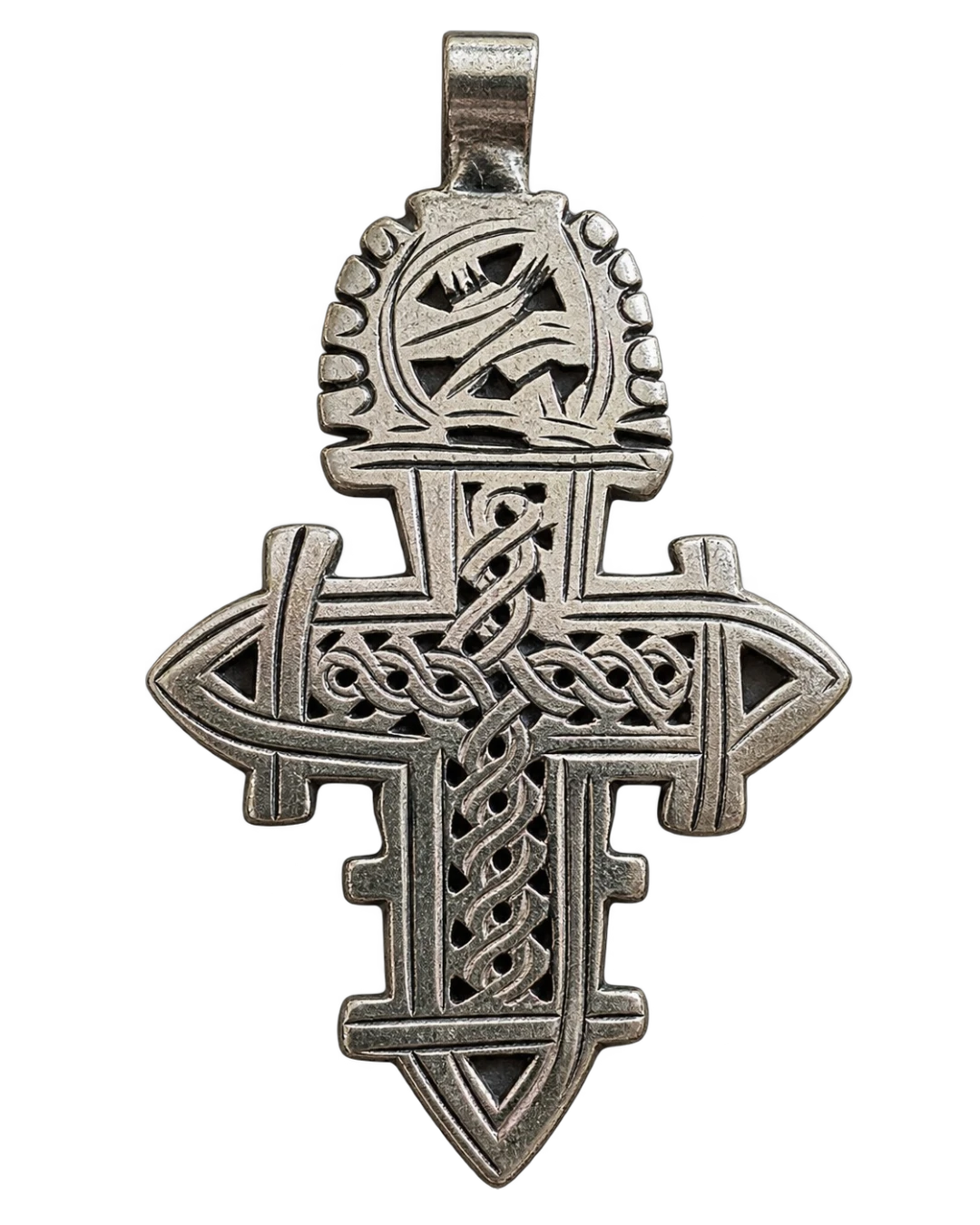 an.22592 (4) Μενταγιόν σταυρός Ethiopian ethnic vintage - Image 1