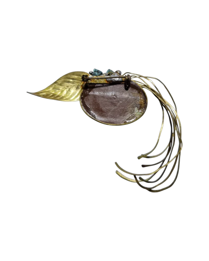 Καρφίτσα χειροποίητη boho vintage - Image 3